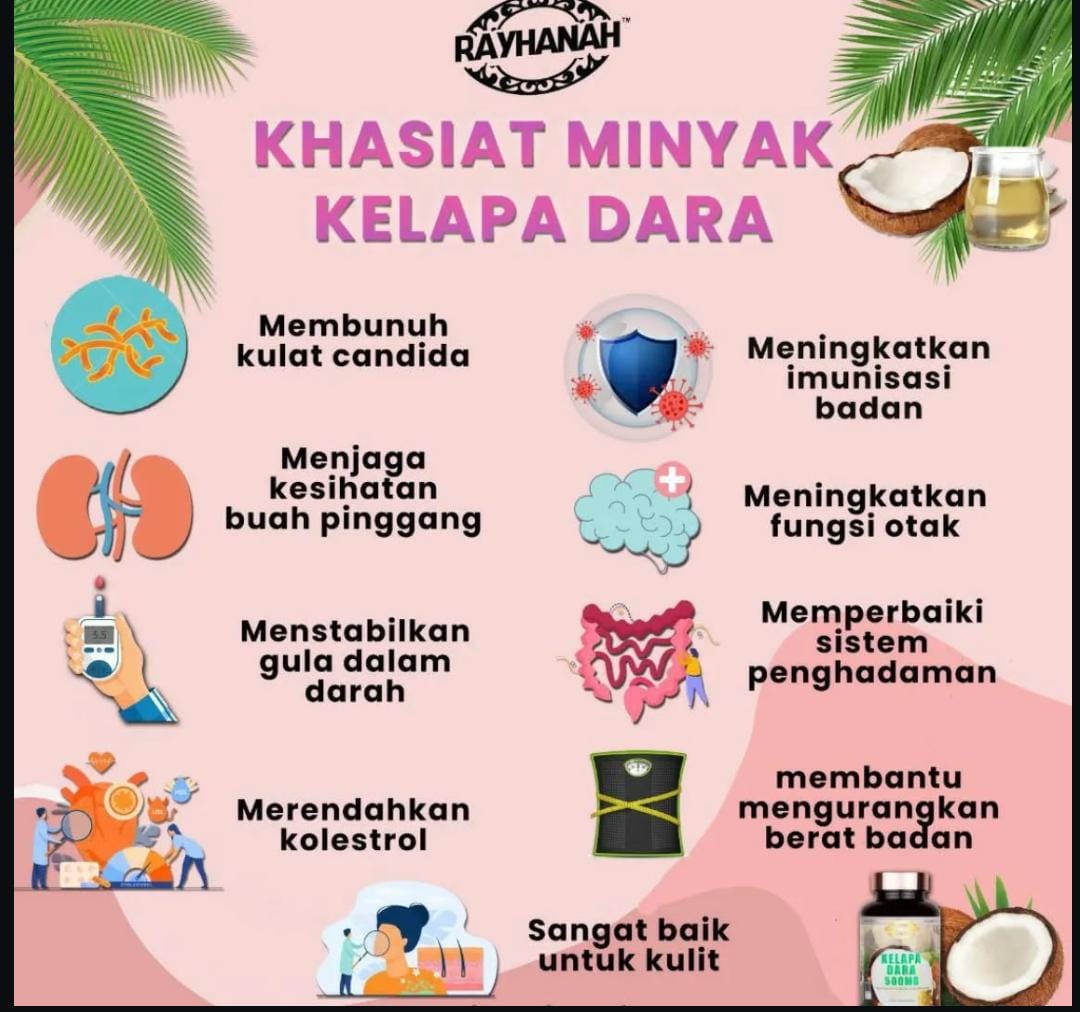 Kelapa Dara (Virgin Coconut Oil) 500mg