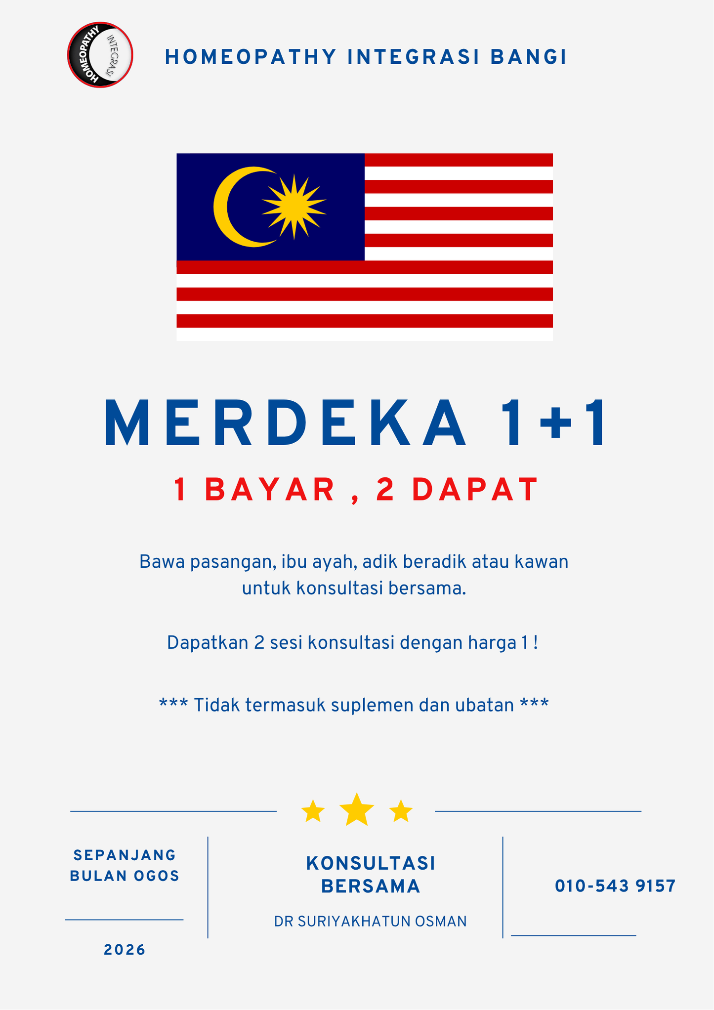 MERDEKA 1+1 ( KONSULTASI DR SURIYAKHATUN )
