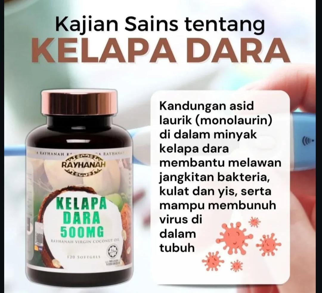 Kelapa Dara (Virgin Coconut Oil) 500mg