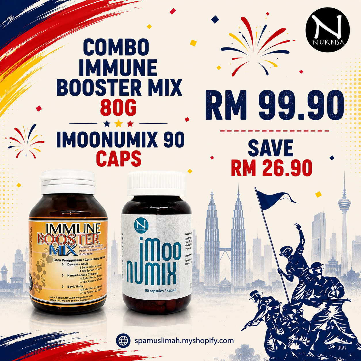 Merdeka Sales 2026 (Immune Booster Mix + Imoonumix)