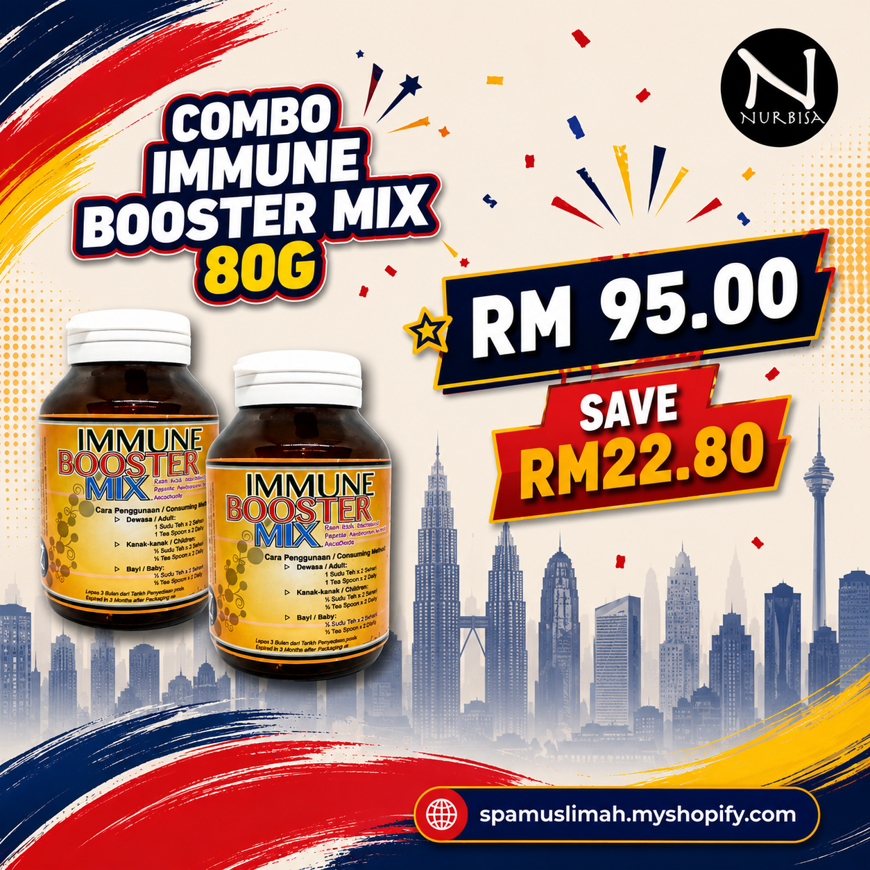 Merdeka Sale 26 (Immnune Booster Mix 80g)