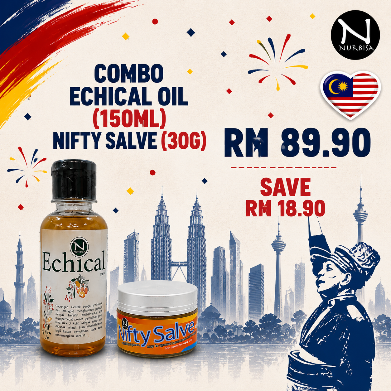 Merdeka Sales 2026 (Echical Oil + Nifty Salve)